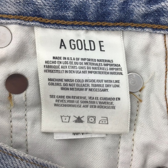 Agolde NWT Issa High Rise Long Slit Patchwork Denim Skirt, 23 - Picture 13 of 15